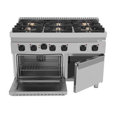 Gasherd mit Elektro Backofen – 6 Brenner – E70FGO30-K