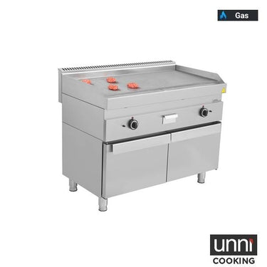 Gas-Grillplatte – 1/3 gerillt – 2/3 glatt