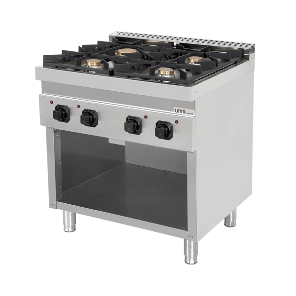 Gasherd ohne Türen – 28,5kW – 4 Brenner – G70C20