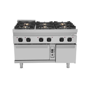 Gasherd mit Gas Backofen – 6 Brenner - G70FGO30-K