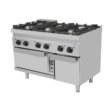 Gasherd mit Gas Backofen – 6 Brenner - G70FGO30-K