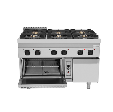 Gasherd mit Gas Backofen – 6 Brenner - G70FGO30-K