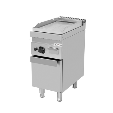 Grillplatte Platte Gas – gerillt/verchromt – G70GP10+GC-K