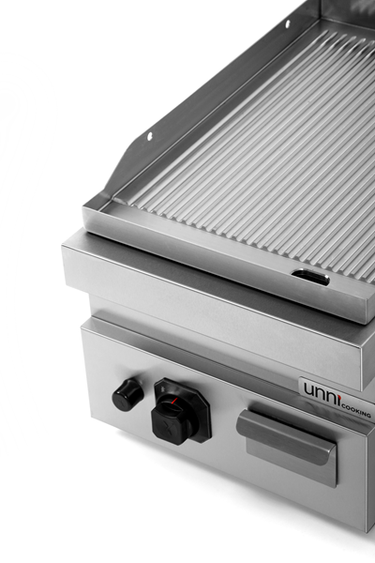 Grillplatte Platte Gas – gerillt/verchromt – G70GP10B+GC