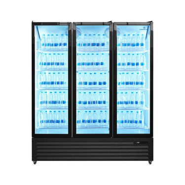 3-Tür Glastür-Präsentationskühlschrank 1160L – Professioneller Präsentationskühlschrank
