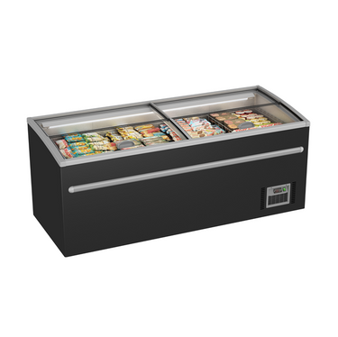 Supermarkt Gefriertruhe | 850L | Schwarz