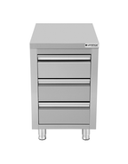 Schubladenschrank mit 3 Schubladen, Tiefe 60 cm (WT-506085-3D)