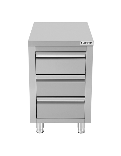 Schubladenschrank mit 3 Schubladen, Tiefe 60 cm (WT-506085-3D)