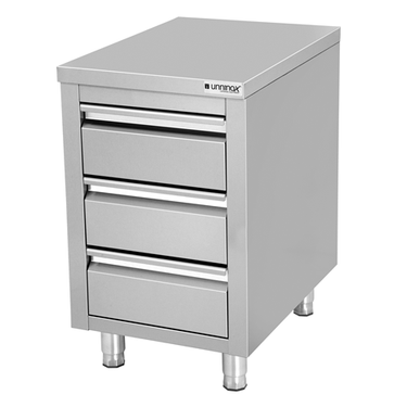 Schubladenschrank mit 3 Schubladen, Tiefe 70 cm (WT-507085-3D)