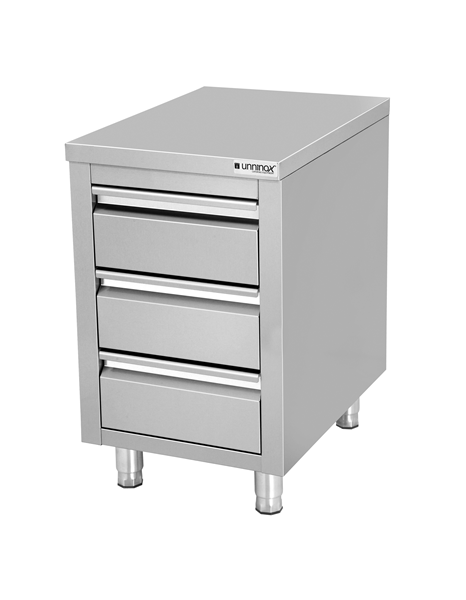 Schubladenschrank mit 3 Schubladen, Tiefe 60 cm (WT-506085-3D)