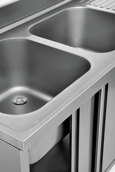 Bulaşık makinesi için evye 160x70xH85 2 gözlü sol