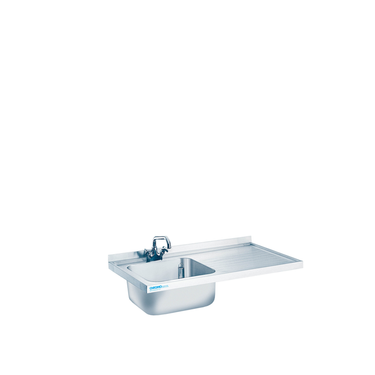 Spülenabdeckung mit 1 Becken Becken links, ohne Beckenverkleidung 1200 × 600 × 50 mm