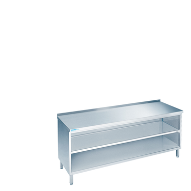 Work cabinet, open worktop, rear upstand 600 × 700 × 850-900 mm