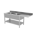 180x70xH85cm 2 Schüsseln Links - PREMIUM