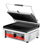 Kontak/Panini grill oluklu yüzey 460x300 mm (Gusseisen) 50°C/300°C