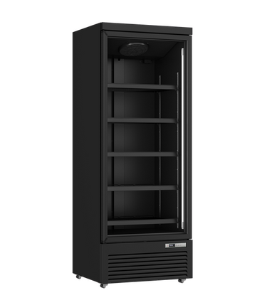 Kühlschrank | 614L | Schwarz | 0°C bis +10°C | Umluft Kühlung | gebremst Rollen