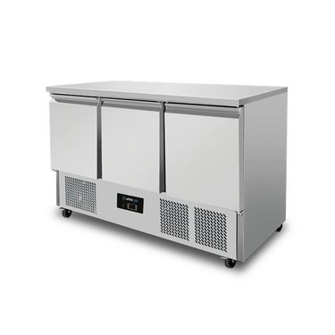 Soğutmalı çalışma tezgahı 3 kapılı (1/1 GN) +2°C / +8°C 137x70x85(h) cm