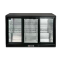 Bar buzdolabı siyah sürgülü kapılı – 1350x525xH900mm