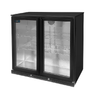 Barkühlschrank Schwarz 2 Türen - 900x525xH900mm