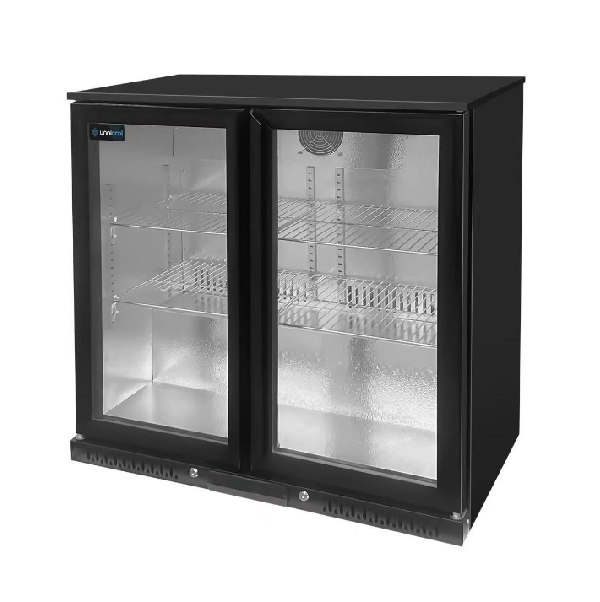 Bar buzdolabı siyah 2 kapılı - 900x525xH900mm