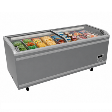 Supermarket Chest Freezer 850L Grey