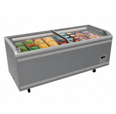 Market Tipi Sandık Derin Dondurucu 850L Gri