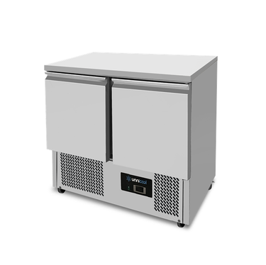 Kühltisch | 2 Türen (1/1 GN) | +2°C / +8°C | 90x70x85(h) cm