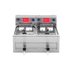 Fritteuse elektrisch 2x10L 50°C/200°C 2x9kW (400V)