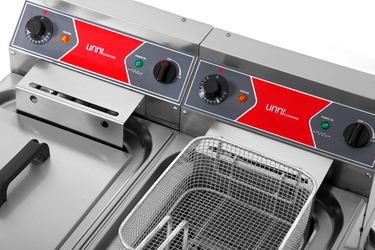 Fritteuse | Elektro | 2x10L | 50°C/190°C | 2x9kW (400V)