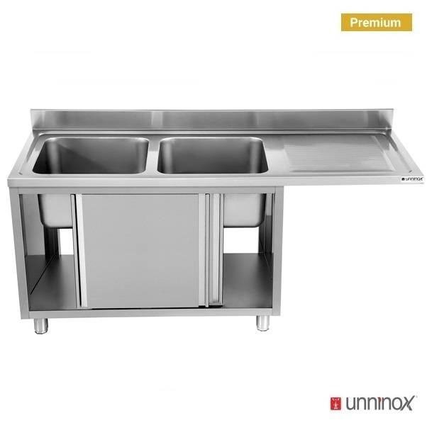Bulaşık makinesi için evye 160x70xH85 2 gözlü sol