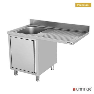 Spültisch für Spülmaschine 120x70xH85 Schüssel links