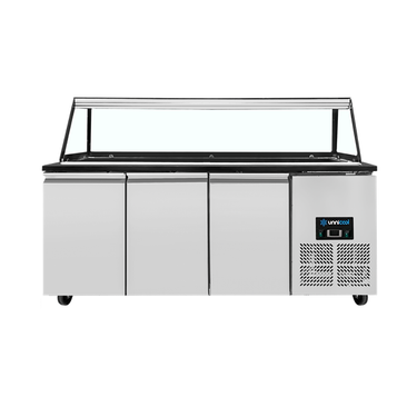 Saladet çalışma tezgahı – 5x GN 1/1 kapasiteli - 188x82x85.5cm