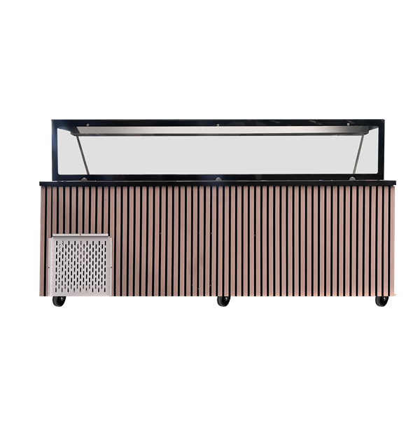 Saladet çalışma tezgahı – 6x GN 1/1 kapasiteli – 223x82x85,5cm
