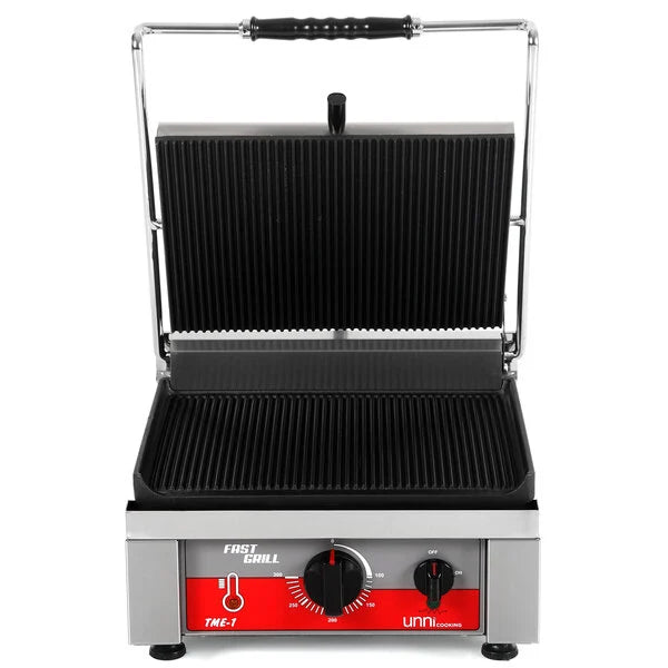 Kontakt-/Paninigrill gerillte Oberfläche 360x300 mm (Gusseisen) 50°C/300°C
