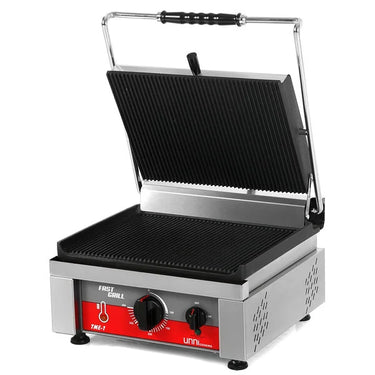 Kontakt-/Paninigrill | gerillt Oberfläche 360x300 mm (Gusseisen) | 50°C/300°C