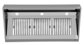 Wall hood B1800xD950xH400, wall-mounted (EX-1809540-H)
